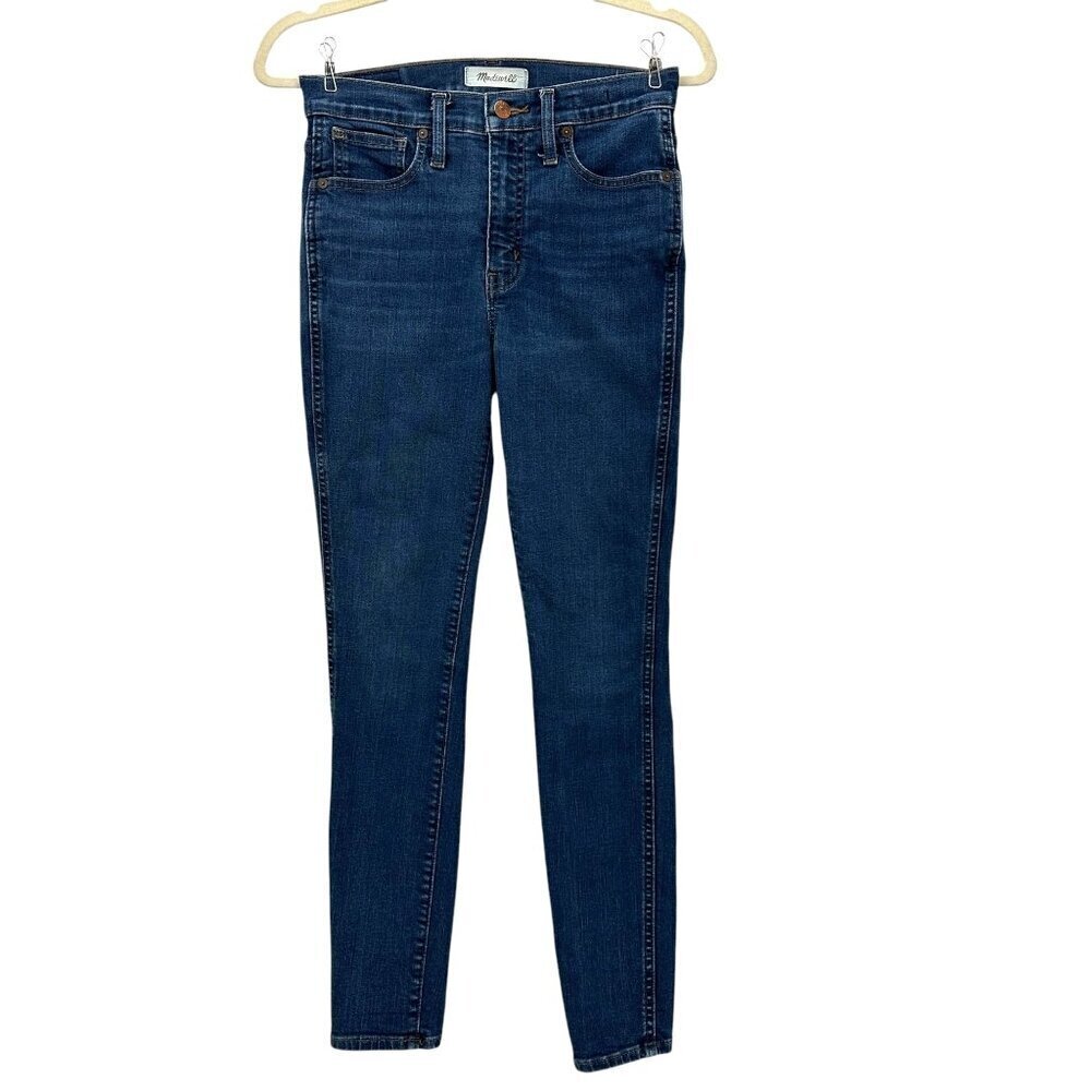 Madewell Womens 26 Jeans 10" High-Rise Skinny Distressed Denim Jeans